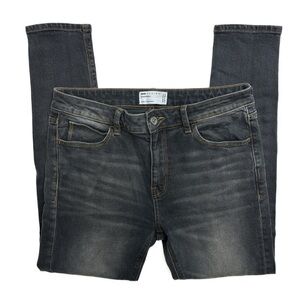 ASOS Design Powerstretch Mid-Rise Skinny Leg Distressed Designer Jeans